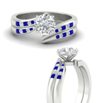 Load image into Gallery viewer, round-cut-swirl-channel-diamond-bridal-set-with-sapphire-in-white-gold-FDENS4028ROGSABL-NL-WG.jpg
