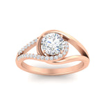 Load image into Gallery viewer, Swirl Split Diamond Ring For Women
