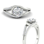 Load image into Gallery viewer, Swirl Split Diamond Ring For Women
