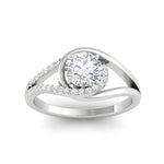 Load image into Gallery viewer, Swirl Split Diamond Ring For Women
