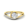 Load image into Gallery viewer, Round Cut Swirl Split Engagement Ring