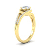 Load image into Gallery viewer, Round Cut Swirl Split Engagement Ring