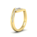 Load image into Gallery viewer, round-cut-swirl-diamond-wedding-band-set-in-yellow-gold-fdens7806roangle2-nl-yg.jpg?v=1759906353