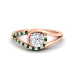Load image into Gallery viewer, Swirl Split Diamond Ring For Women
