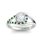 Load image into Gallery viewer, Swirl Split Diamond Ring For Women
