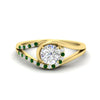 Load image into Gallery viewer, Round Cut Swirl Split Engagement Ring