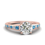 Load image into Gallery viewer, round-cut-swirl-engraved-channel-accent-diamond-engagement-ring-with-blue-topaz-in-FD122866RORGICBLTO-NL-RG
