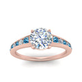 Thumbnail 20 - round-cut-swirl-engraved-channel-accent-diamond-engagement-ring-with-blue-topaz-in-FD122866RORGICBLTO-NL-RG