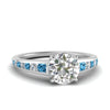Load image into Gallery viewer, round-cut-swirl-engraved-channel-accent-diamond-engagement-ring-with-blue-topaz-in-FD122866RORGICBLTO-NL-WG
