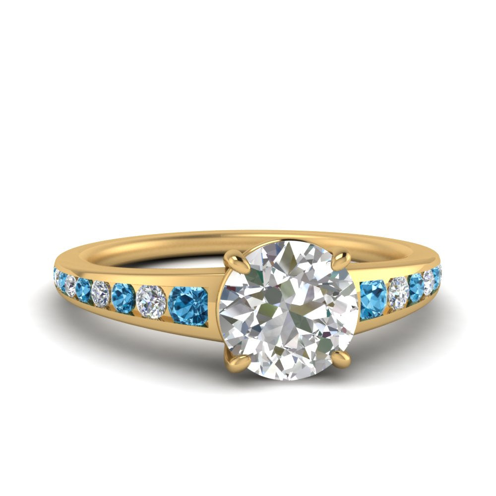 round-cut-swirl-engraved-channel-accent-diamond-engagement-ring-with-blue-topaz-in-FD122866RORGICBLTO-NL-YG