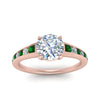 Load image into Gallery viewer, round-cut-swirl-engraved-channel-accent-diamond-engagement-ring-with-emerald-in-FD122866RORGEMGR-NL-RG