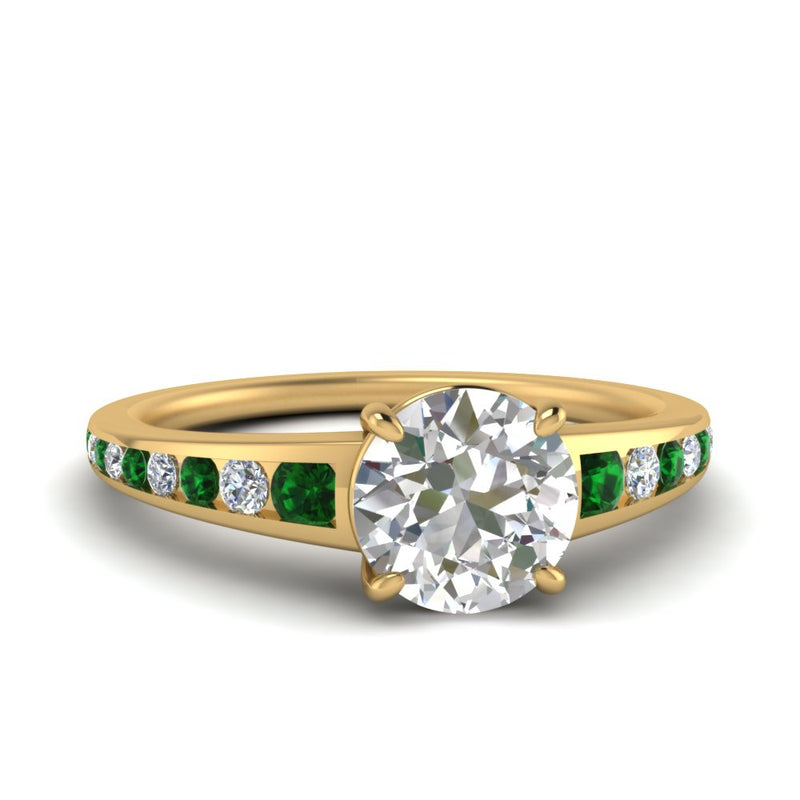 round-cut-swirl-engraved-channel-accent-diamond-engagement-ring-with-emerald-in-FD122866RORGEMGR-NL-YG