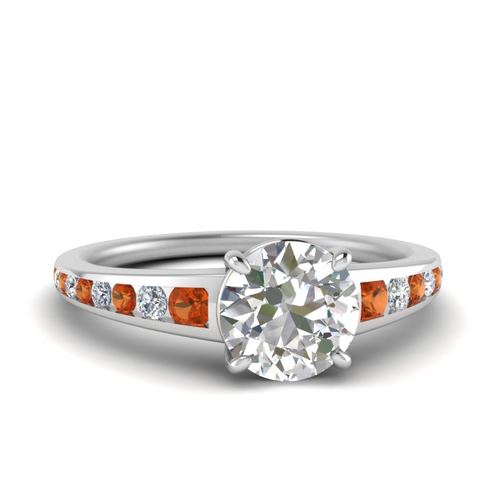 round-cut-swirl-engraved-channel-accent-diamond-engagement-ring-with-orange-sapphire-in-FD122866RORGSAOR-NL-WG