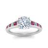Load image into Gallery viewer, round-cut-swirl-engraved-channel-accent-diamond-engagement-ring-with-pink-sapphire-in-FD122866RORGSADRPI-NL-WG