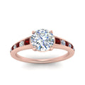 Thumbnail 14 - round-cut-swirl-engraved-channel-accent-diamond-engagement-ring-with-ruby-in-FD122866RORGRUDR-NL-RG
