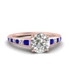 Load image into Gallery viewer, round-cut-swirl-engraved-channel-accent-diamond-engagement-ring-with-sapphire-in-FD122866RORGSABL-NL-RG