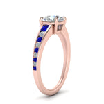 Load image into Gallery viewer, round-cut-swirl-engraved-channel-accent-diamond-engagement-ring-with-sapphire-in-FD122866RORGSABL-NL-RG
