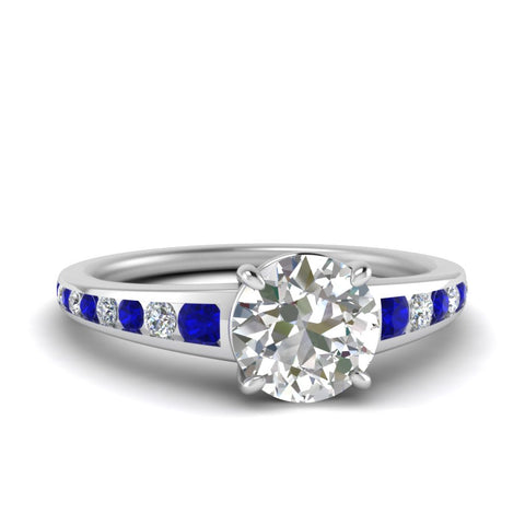round-cut-swirl-engraved-channel-accent-diamond-engagement-ring-with-sapphire-in-FD122866RORGSABL-NL-WG