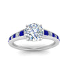 Load image into Gallery viewer, round-cut-swirl-engraved-channel-accent-diamond-engagement-ring-with-sapphire-in-FD122866RORGSABL-NL-WG
