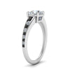 Load image into Gallery viewer, round-cut-swirl-engraved-channel-accent-engagement-ring-with-black-diamond-in-FD122866RORGBLACK-NL-WG