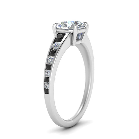 round-cut-swirl-engraved-channel-accent-engagement-ring-with-black-diamond-in-FD122866RORGBLACK-NL-WG