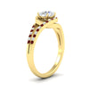 Load image into Gallery viewer, Round Cut Swirl Split Engagement Ring