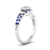 Load image into Gallery viewer, Round Cut Swirl Split Engagement Ring