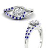 Load image into Gallery viewer, Round Cut Swirl Split Engagement Ring