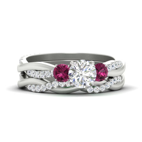 round-cut-three-stone-twisted-pink-sapphire-wedding-band-in-white-gold-fdens3301rogsadrpisleep-nl-wg.jpg
