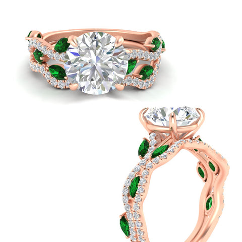round-cut-twisted-curved-shank-emerald-bridal-set-in-rose-gold-fdens11656rogemgrangle3-nl-rg.jpg