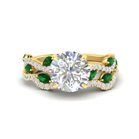 round-cut-twisted-curved-shank-emerald-bridal-set-in-yellow-gold-fdens11656rogemgrsleep-nl-yg.jpg