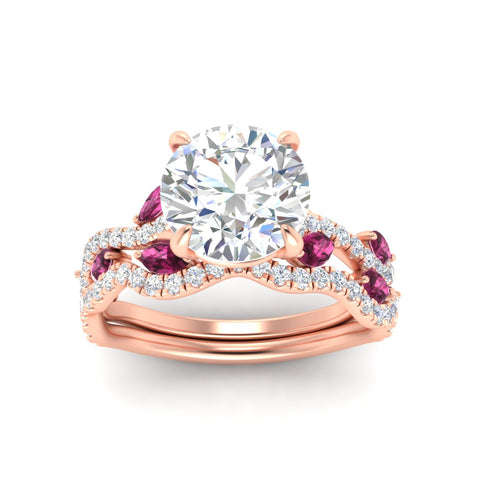 round-cut-twisted-curved-shank-pink-sapphire-bridal-set-in-rose-gold-fdens11656rogsadrpiangle5-nl-rg.jpg