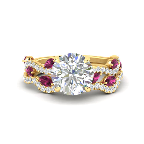 round-cut-twisted-curved-shank-pink-sapphire-bridal-set-in-yellow-gold-fdens11656rogsadrpisleep-nl-yg.jpg
