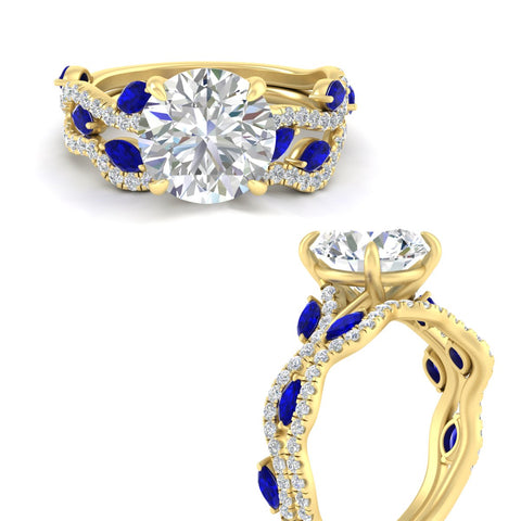 round-cut-twisted-curved-shank-sapphire-bridal-set-in-yellow-gold-fdens11656rogsablangle3-nl-yg.jpg