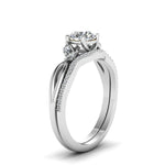Load image into Gallery viewer, round-cut-twisted-diamond-bridal-set-in-14K-white-gold-FD8300RO-NL-WG.jpg
