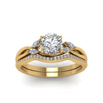 Load image into Gallery viewer, round-cut-twisted-diamond-bridal-set-in-14K-yellow-gold-FD8300RO-NL-YG.jpg
