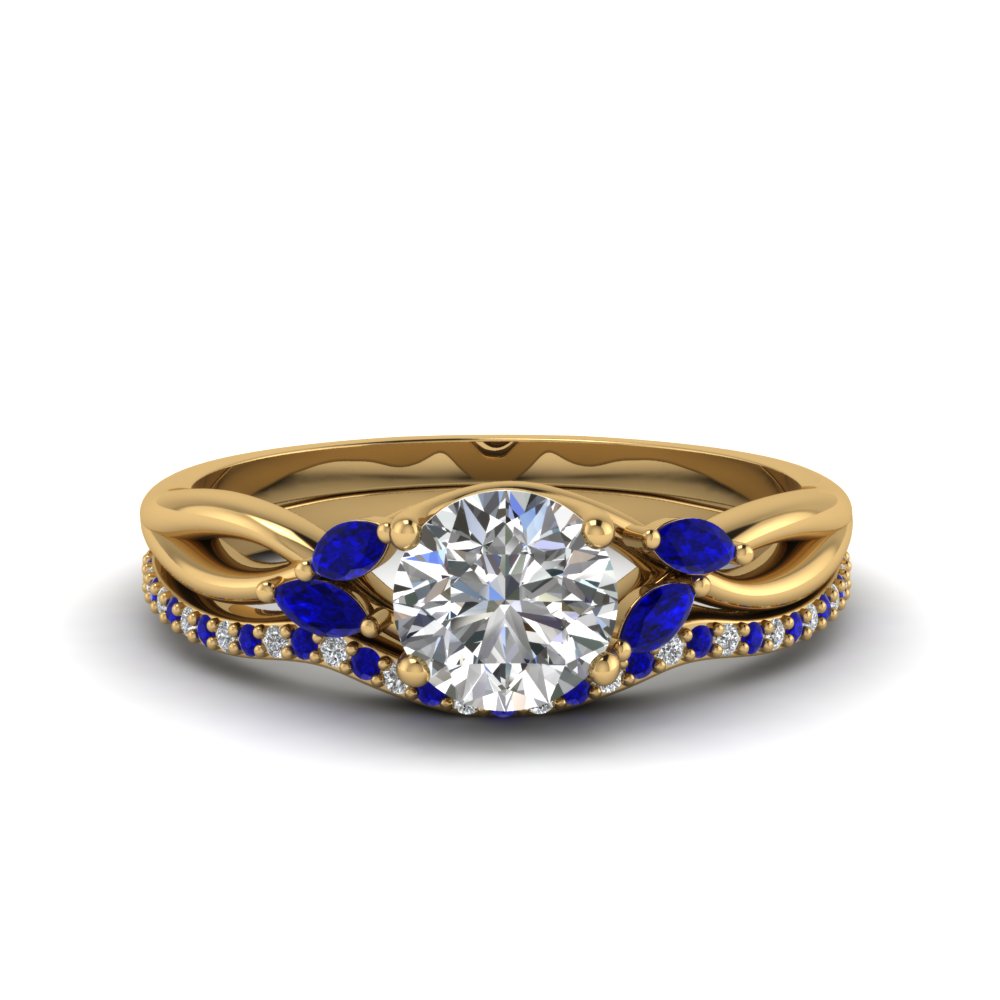round-cut-twisted-diamond-bridal-set-with-blue-sapphire-in-14K-yellow-gold-FD8300ROGSABL-NL-YG.jpg