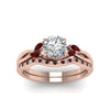Load image into Gallery viewer, round-cut-twisted-diamond-bridal-set-with-ruby-in-14K-rose-gold-FD8300ROGRUDR-NL-RG.jpg