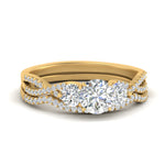 Load image into Gallery viewer, round-cut-twisted-floral-prong-diamond-wedding-set-in-yellow-gold-FD10257RO-NL-YG?v=1756360082
