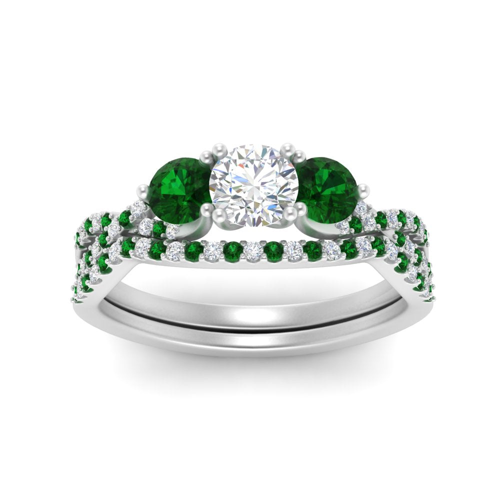 round-cut-twisted-floral-prong-emerald-wedding-set-in-white-gold-FD10257ROGEMGR-ANGLE5-NL-WG?v=1756360083