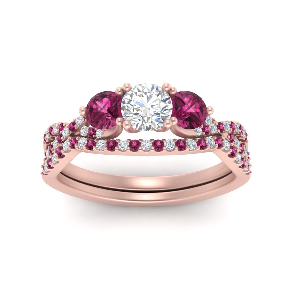 round-cut-twisted-floral-prong-pink-sapphire-wedding-set-in-rose-gold-FD10257ROGSADRPI-ANGLE5-NL-RG?v=1756360082