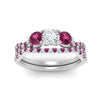 Load image into Gallery viewer, round-cut-twisted-floral-prong-pink-sapphire-wedding-set-in-white-gold-FD10257ROGSADRPI-ANGLE5-NL-WG_142fcf12-b0de-4075-abdd-5e22566d7884?v=1756360188