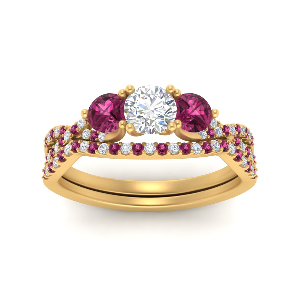 round-cut-twisted-floral-prong-pink-sapphire-wedding-set-in-yellow-gold-FD10257ROGSADRPI-ANGLE5-NL-YG_b7037fcf-194b-4056-b19b-3f0db9424e29?v=1756360189