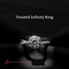 Load image into Gallery viewer, round-cut-twisted-infinity-vine-lab-diamond-engagement-ring-in-14k-white-gold-fdens8253r-new