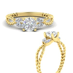 Load image into Gallery viewer, round-cut-twisted-leaf-diamond-split-engagement-ring-in-yellow-gold-fdenr1084angle3-nl-yg.jpg?v=1764581094
