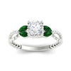 Load image into Gallery viewer, round-cut-twisted-leaf-emerald-split-engagement-ring-in-white-gold-fdenr1084gemgrangle5-nl-wg.jpg?v=1764581094