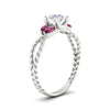 Load image into Gallery viewer, round-cut-twisted-leaf-pink-sapphire-split-engagement-ring-in-white-gold-fdenr1084gsadrpiangle2-nl-wg.jpg?v=1764581094