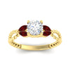 Load image into Gallery viewer, round-cut-twisted-leaf-ruby-split-engagement-ring-in-yellow-gold-fdenr1084grudrangle5-nl-yg.jpg?v=1764581094
