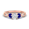 Load image into Gallery viewer, round-cut-twisted-leaf-sapphire-split-engagement-ring-in-rose-gold-fdenr1084gsablsleep-nl-rg.jpg?v=1764581094