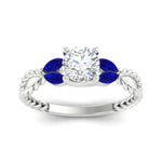 Load image into Gallery viewer, round-cut-twisted-leaf-sapphire-split-engagement-ring-in-white-gold-fdenr1084gsablangle5-nl-wg_bce2d2a5-8d31-4ff3-a8b1-99972fcd3de4.jpg?v=1764581107
